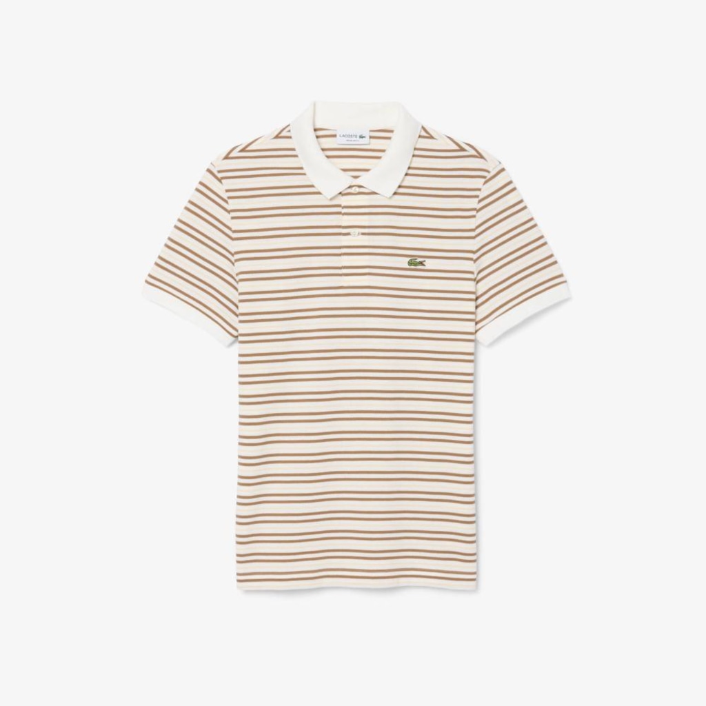 Imagem 4 do produto Camiseta Polo em Petit Piqué Listrada Classic Fit Lacoste Masculina