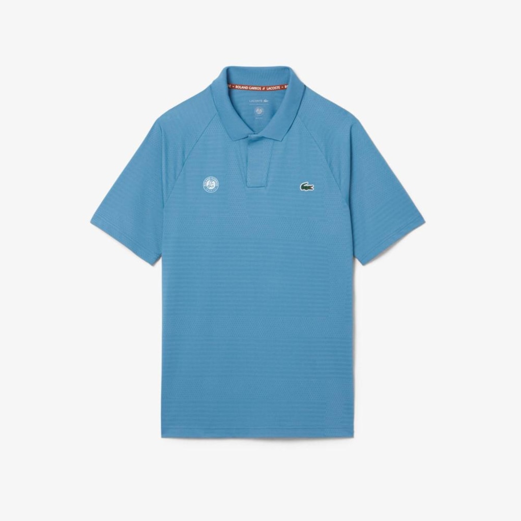Camiseta Polo Lacoste de Algodão com Detalhe Rendado Modelagem reta Masculina