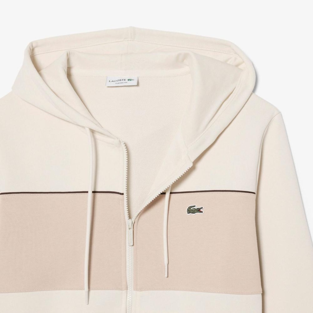 Imagem 4 do produto Blusão Moletom com Zíper e Blocos de Cor Lacoste Masculino