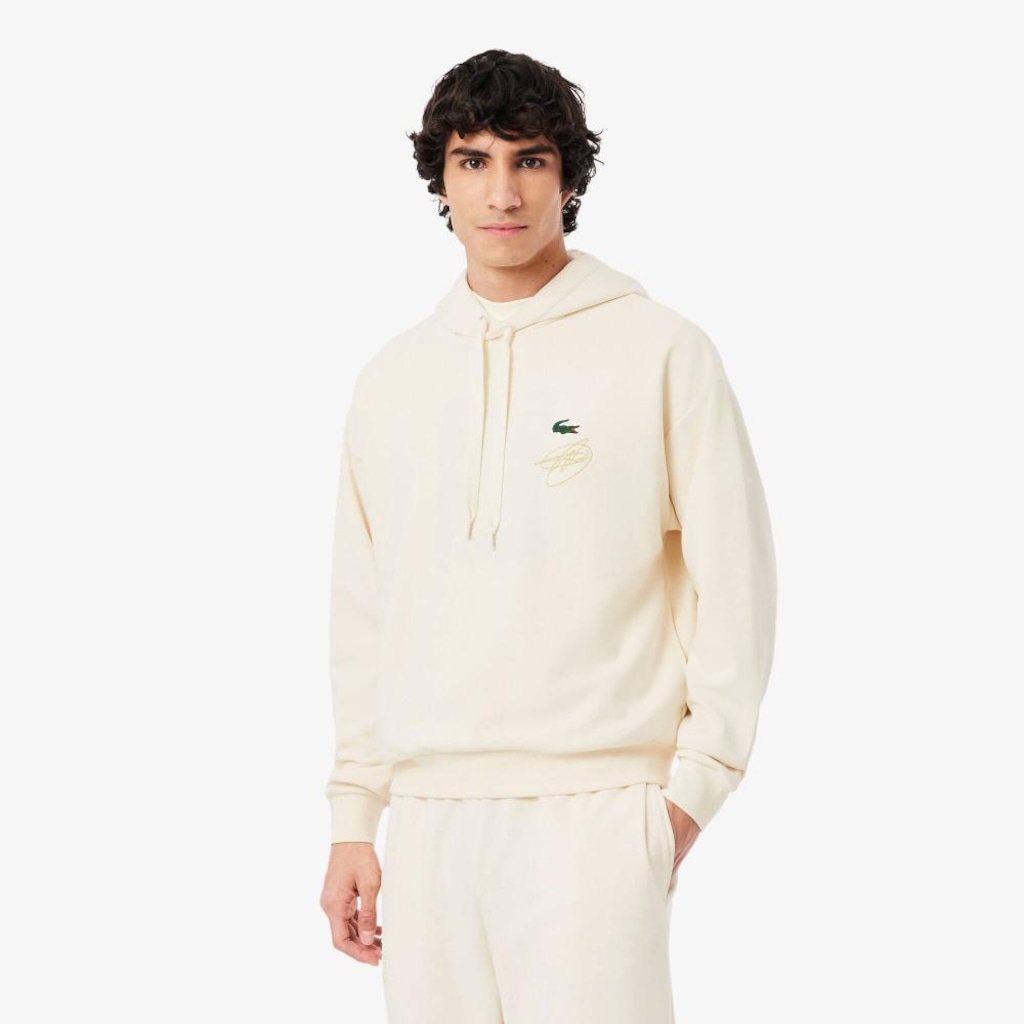 Blusão Moletom com Capuz Lacoste Tennis x Novak Djokovic Lacoste Masculino