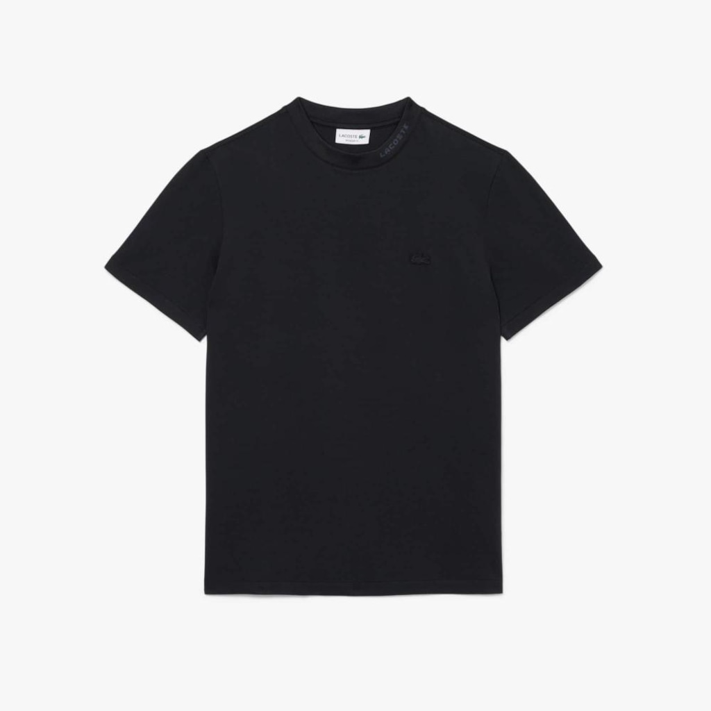 Camiseta piqué com marca de jacquard Lacoste Masculina
