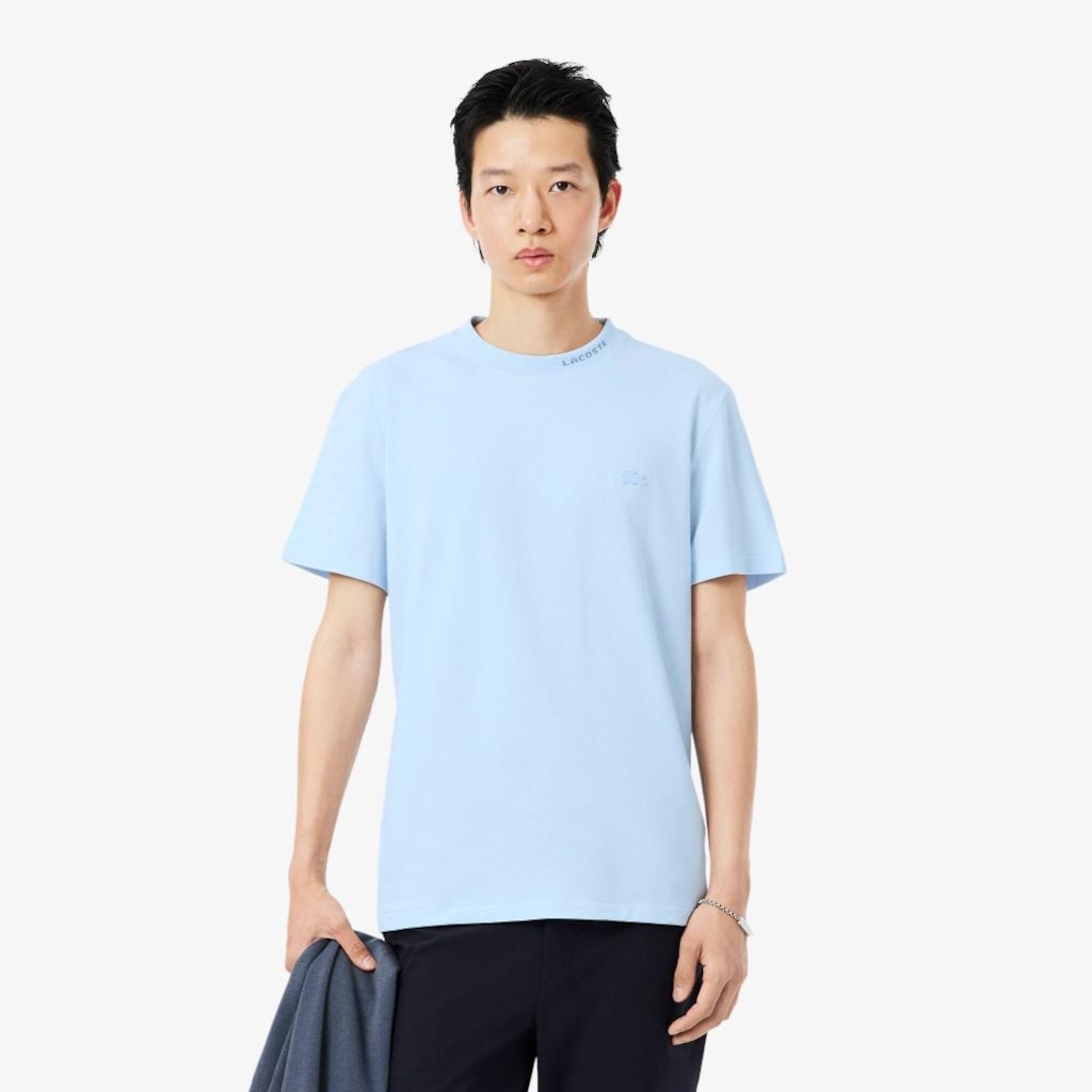 Imagem 2 do produto Camiseta piqué com marca de jacquard Lacoste Masculina
