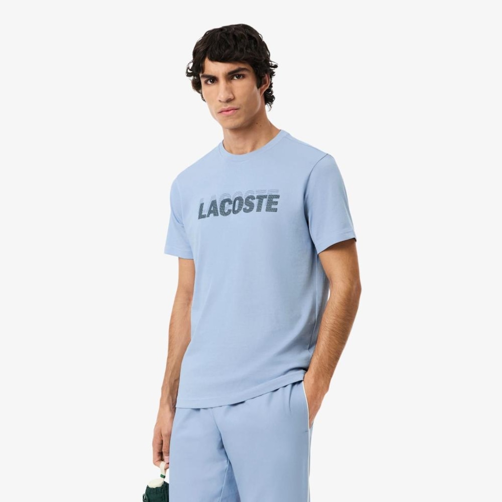 Camiseta Esportiva Ultra Dry com Estampa Gráfica Lacoste Masculina