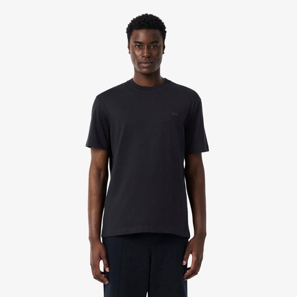 Camiseta em malha estampada Lacoste Masculina