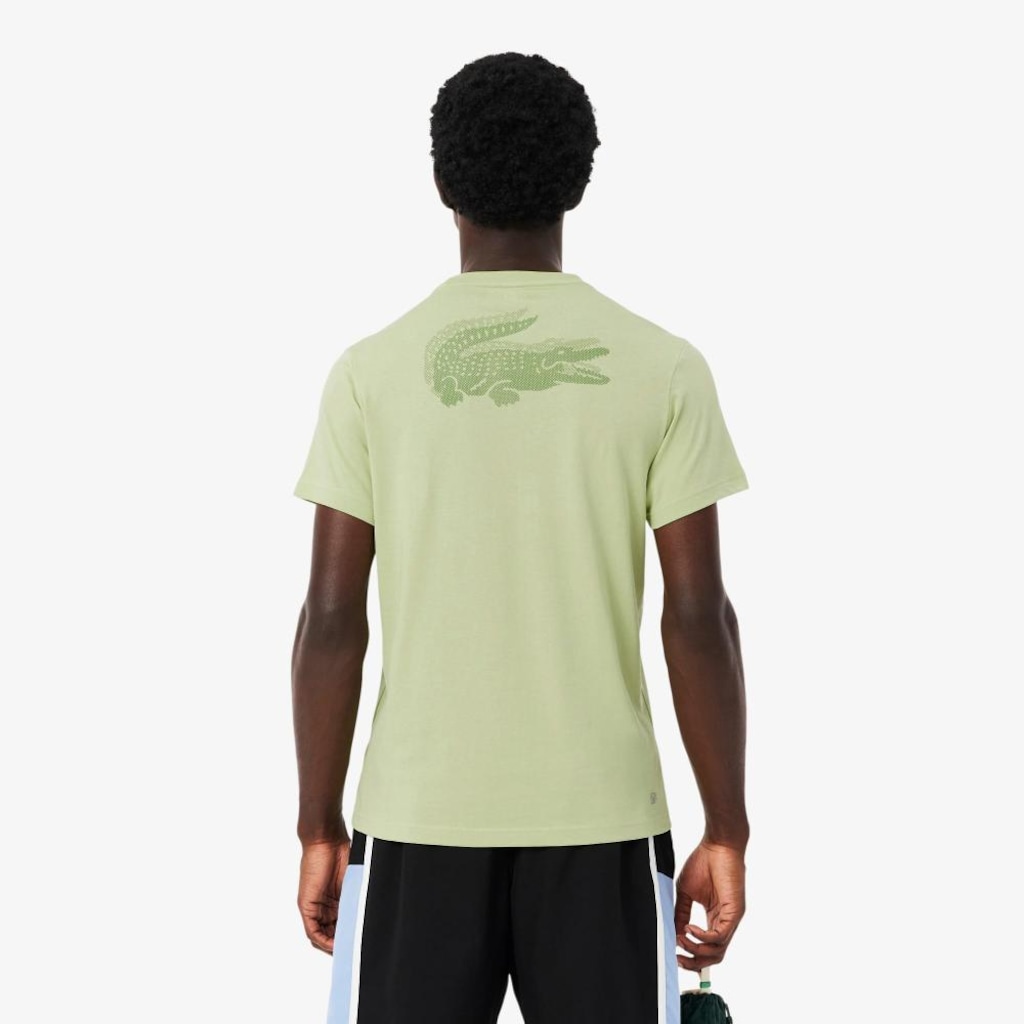 Imagem 2 do produto Camiseta Esportiva Ultra Dry com Estampa de Crocodilo Lacoste Masculina