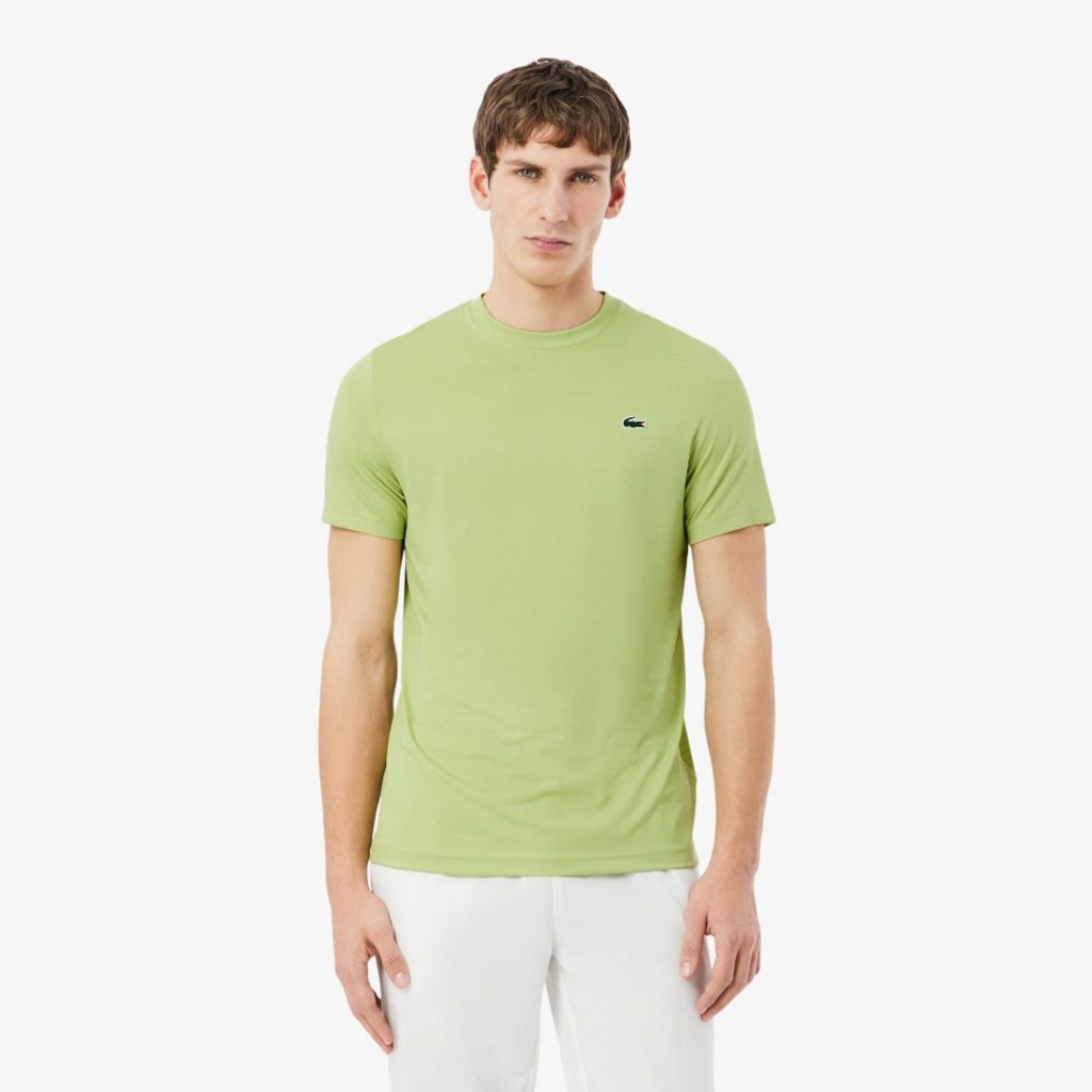 Camiseta de Tênis Ultra Dry Stretch Jacquard Lacoste Masculina