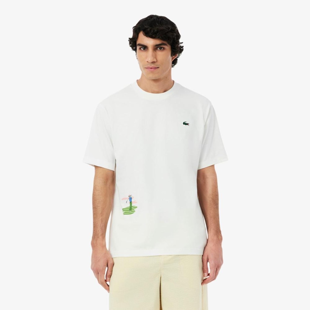 Camiseta de Golfe Ultra Dry Lacoste Masculina