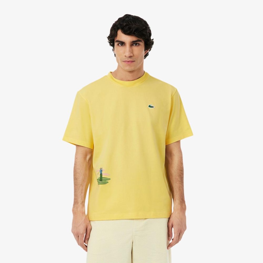 Camiseta de Golfe Ultra Dry Lacoste Masculina