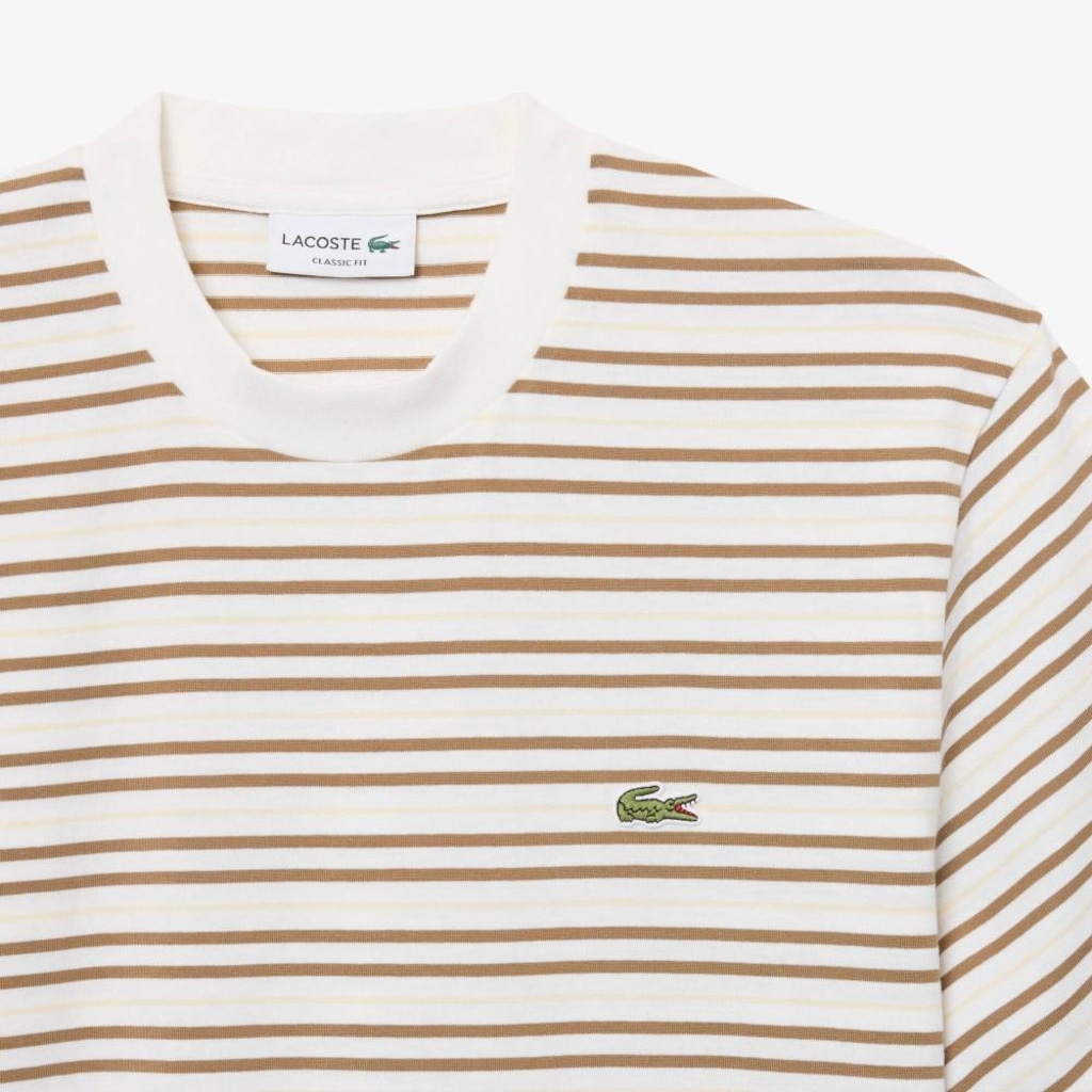 Imagem 5 do produto Camiseta de Algodão Listrada Lacoste Masculina