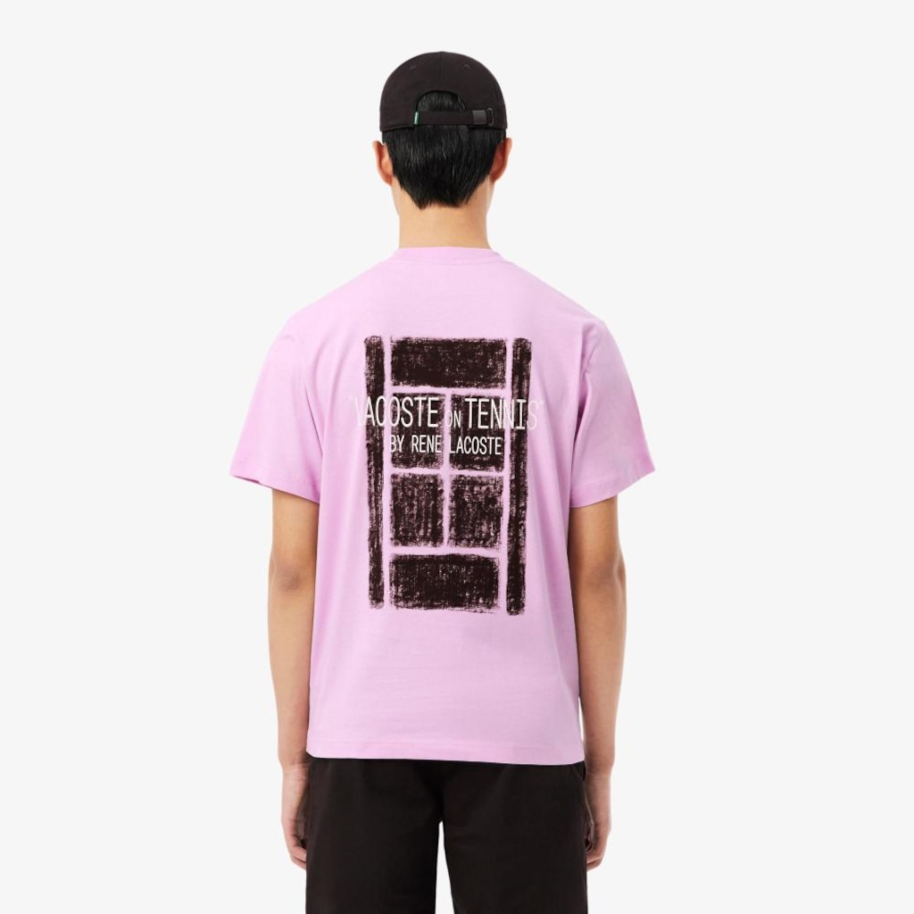 Imagem 2 do produto Camiseta de Algodão Estampada Lacoste Masculina