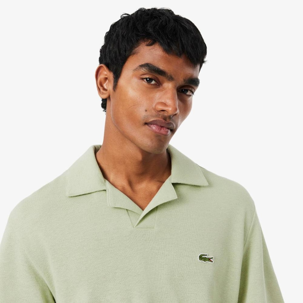 Camisa Polo Classic Fit em Algodão e Linho Lacoste Masculina - Foto 2