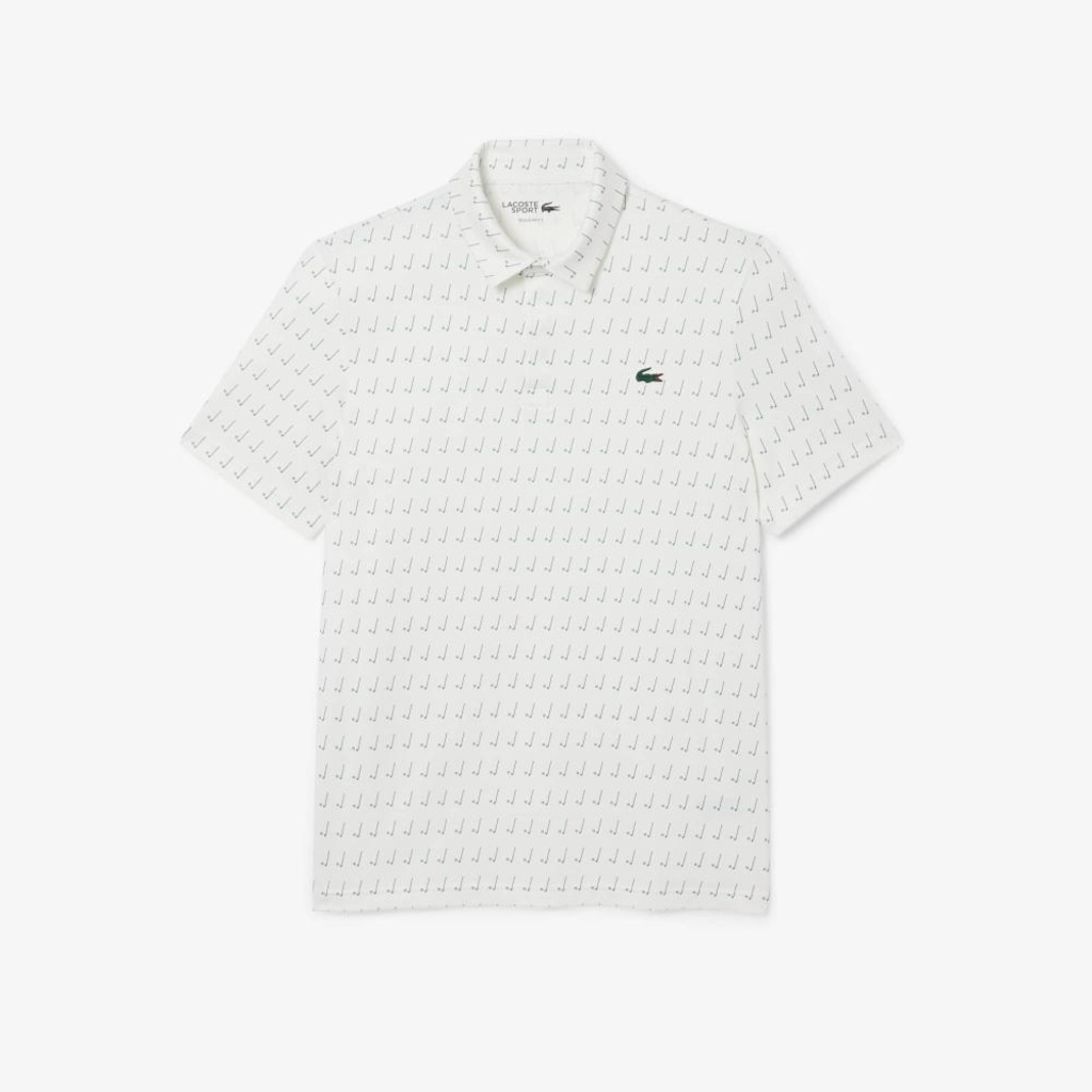 Camisa Polo Proteção Uv Ajuste Regular para Golfe Lacoste Masculina