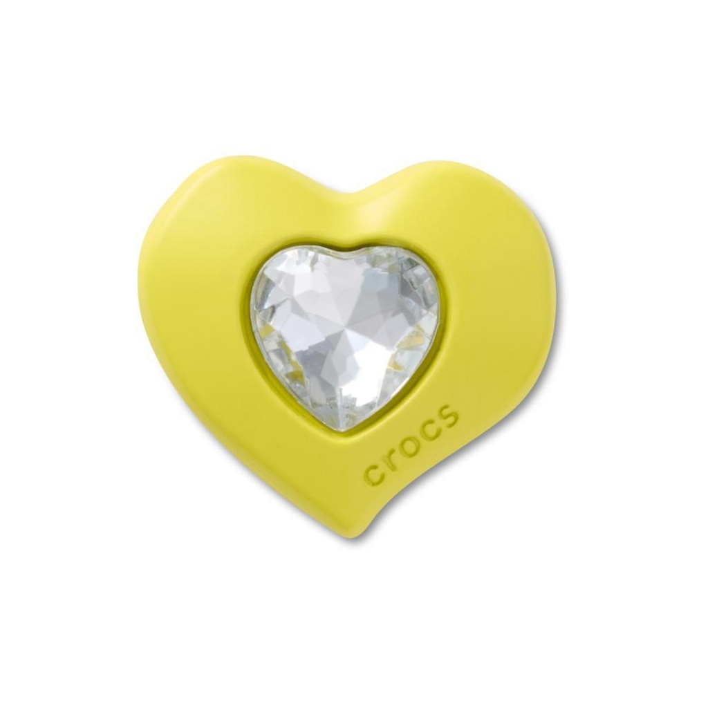 Jibbitz™ Crocs Coração Amarelo com Gema
