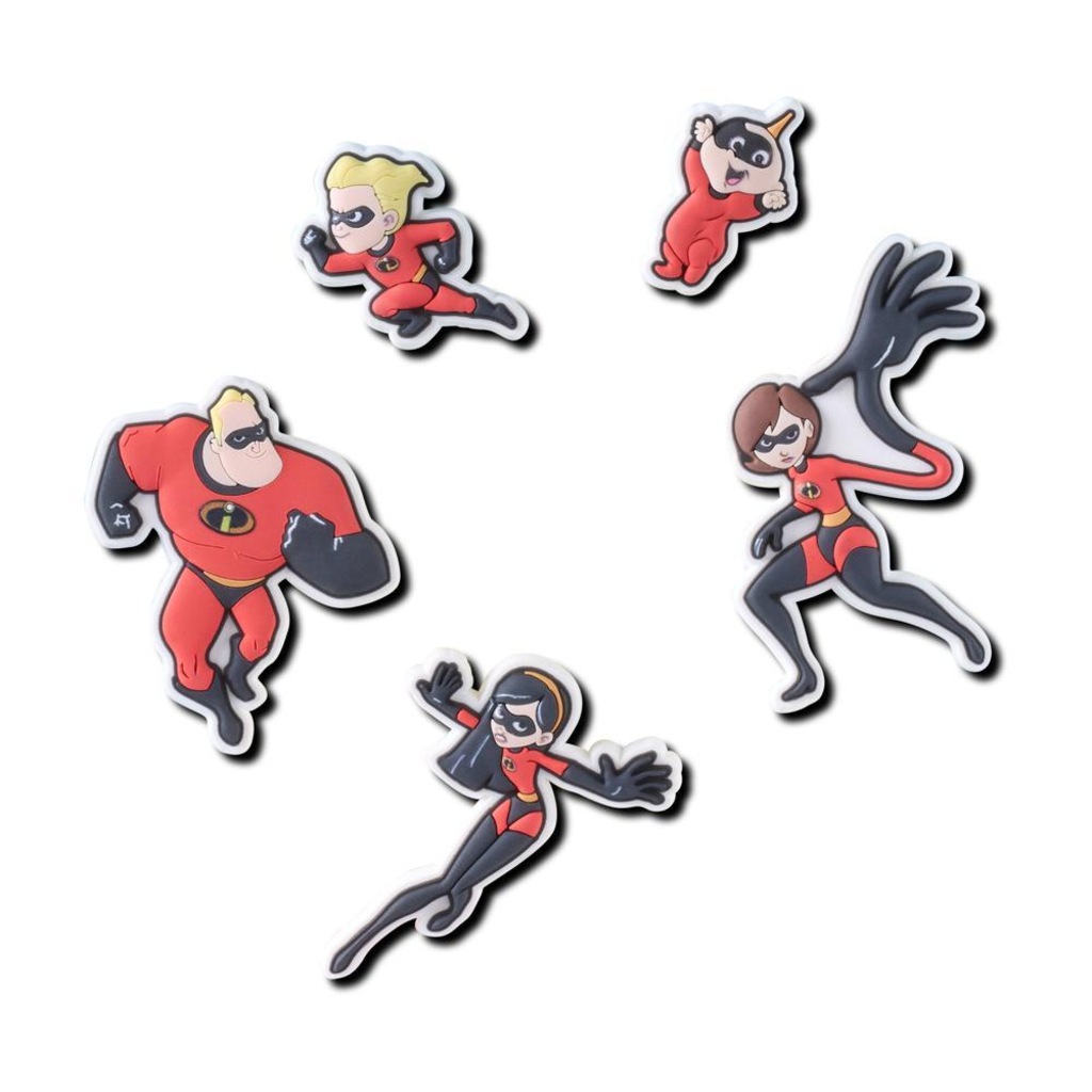 Kit Jibbitz™ Crocs Pixar Os Incríveis Pack com 5 Peças