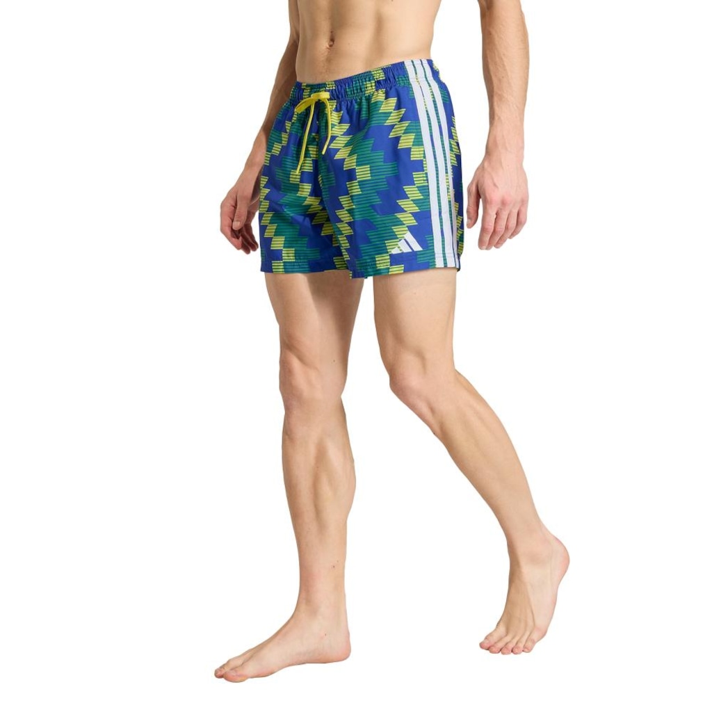 Short de Natação Adidas futebol Costuras de 5 polegadas Masculino