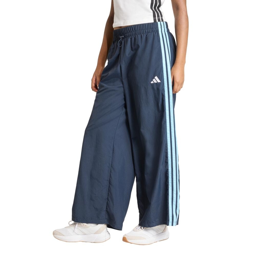 Calça Adidas Paraquedas Três Listras Woven Feminina