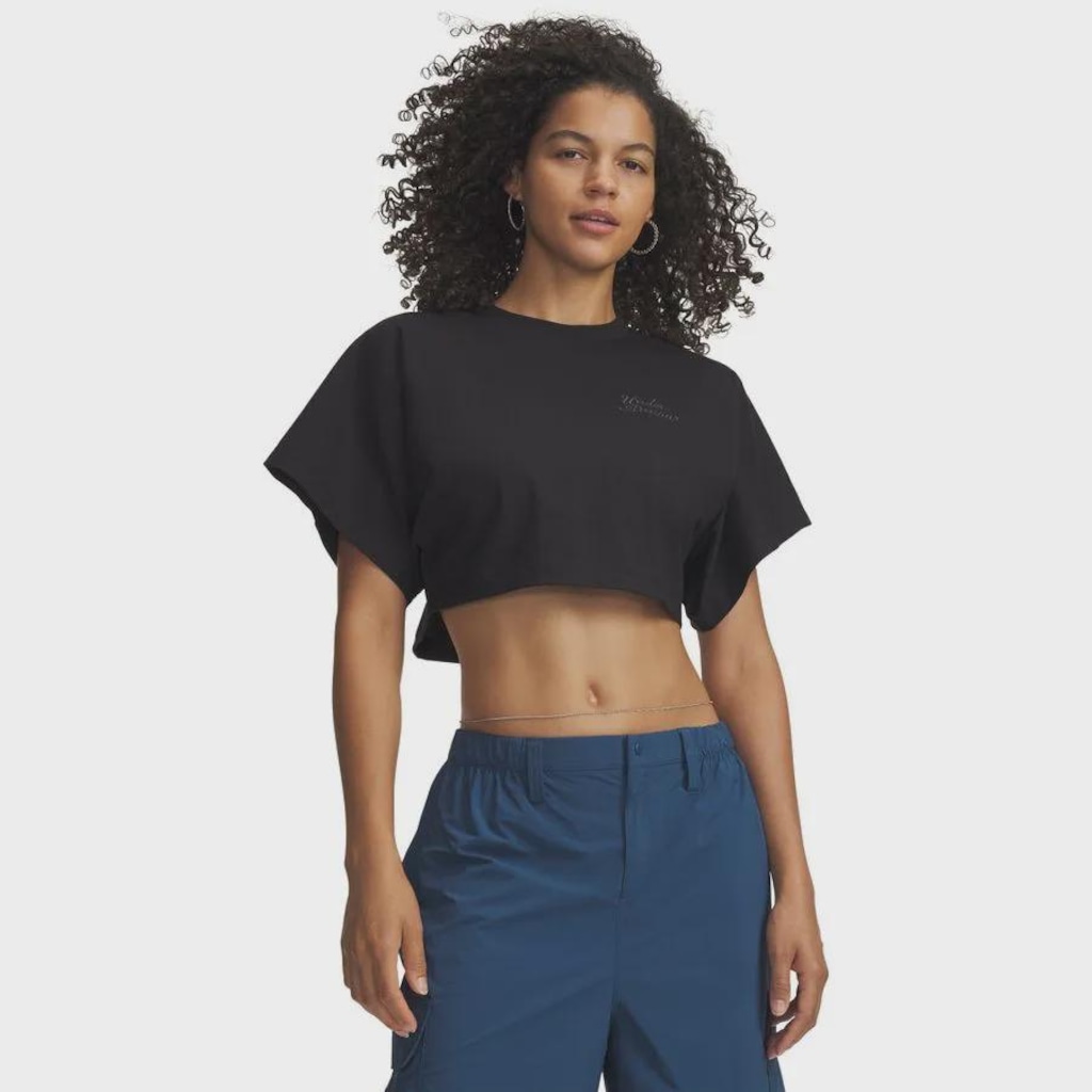 Blusa Cropped Sportstyle Under Armour Scrip - Feminina