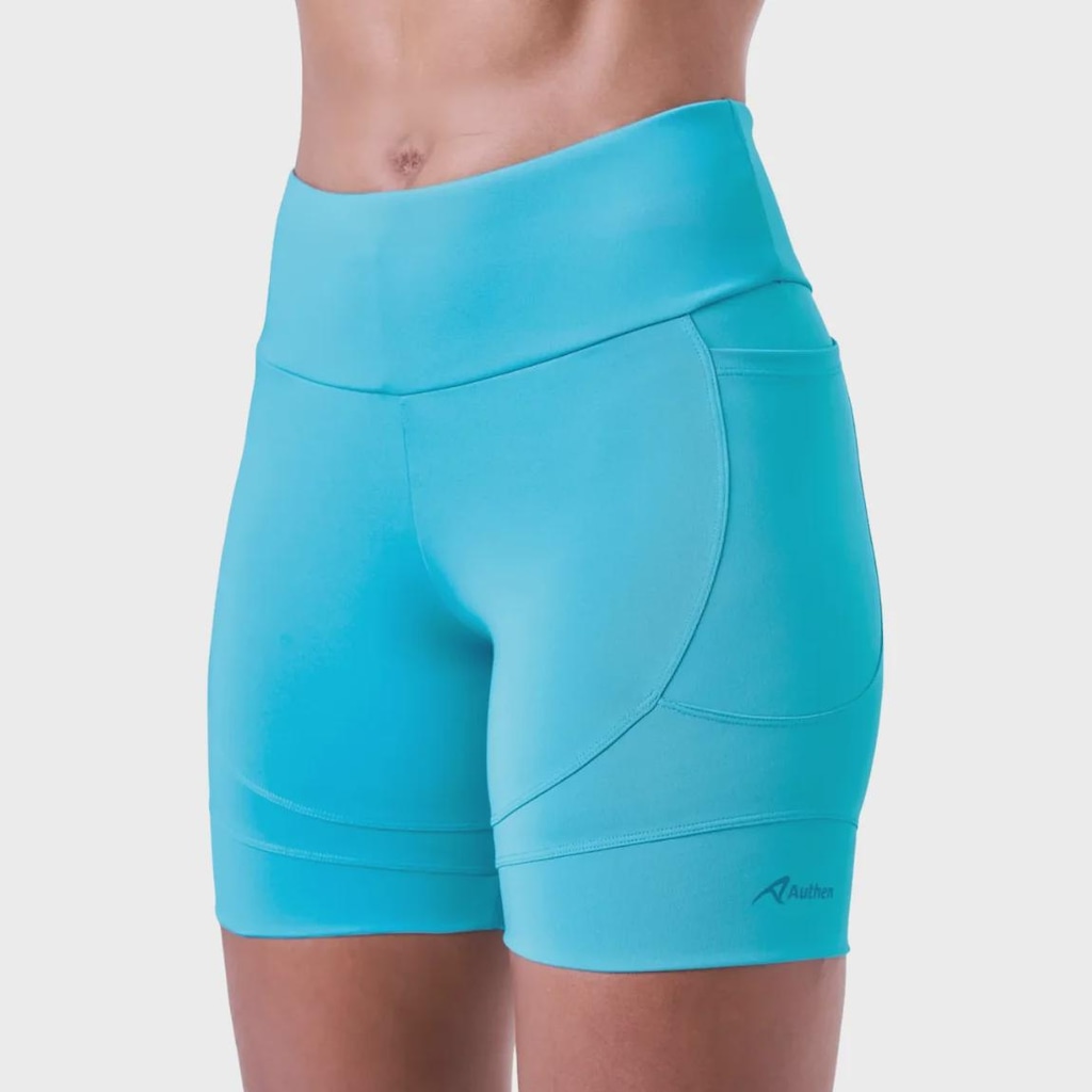 Bermuda Authen Essential Run Trot 3 Bolsos 15cm - Feminino