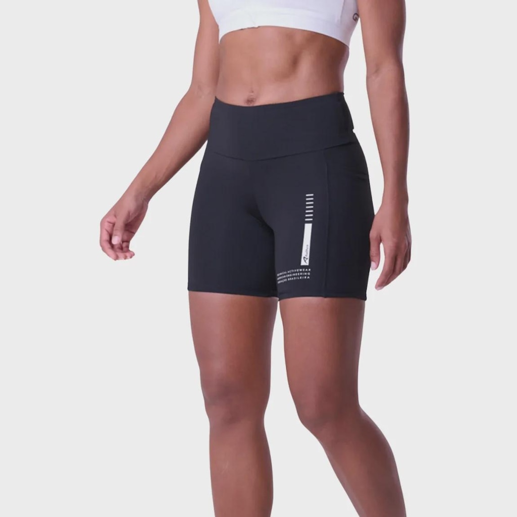 Bermuda Authen Signature Samba 3 Bolsos 15cm Feminina