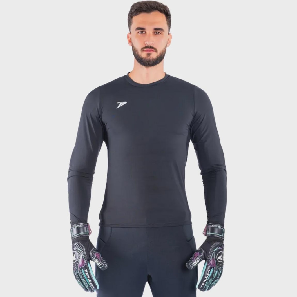 Camisa Poker Goleiro Térmica Skin com Espuma Block Masculino