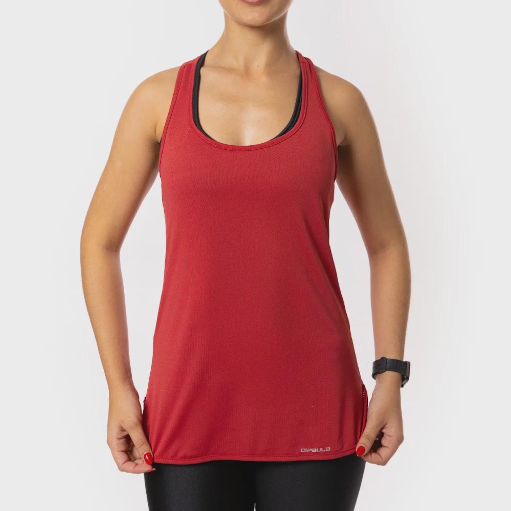 Camiseta Regata Di Paula Dry Esportiva Basica Feminina