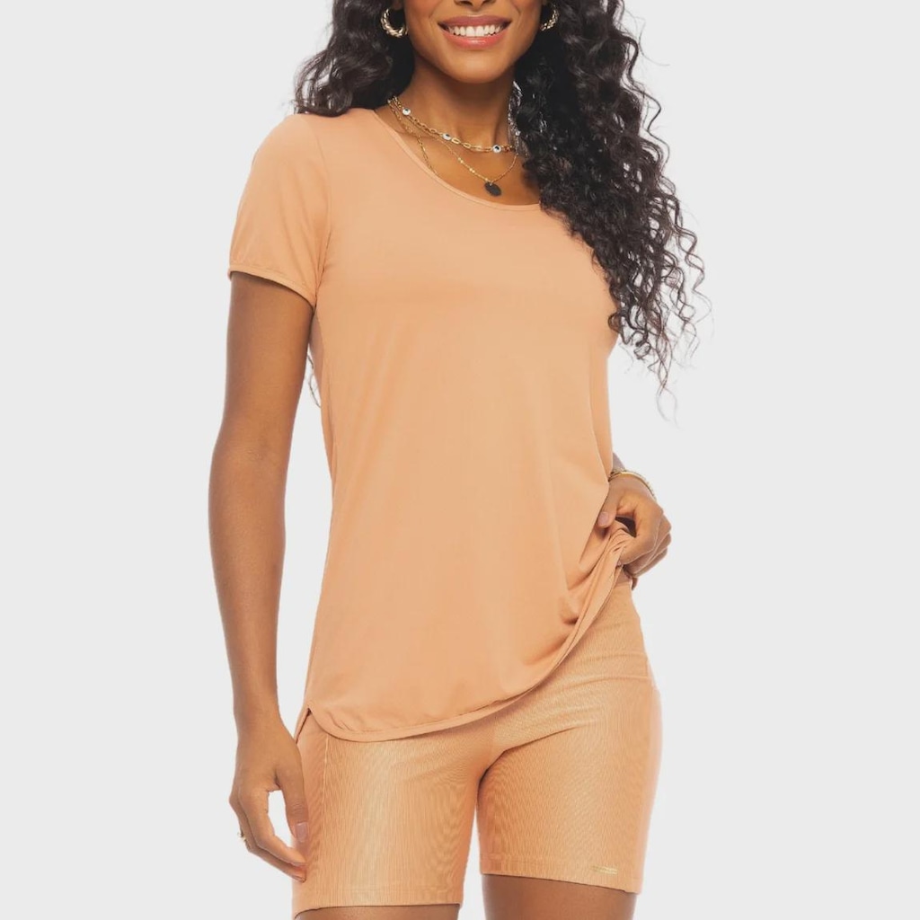 Blusa Di Paula Manga Esportiva Feminina