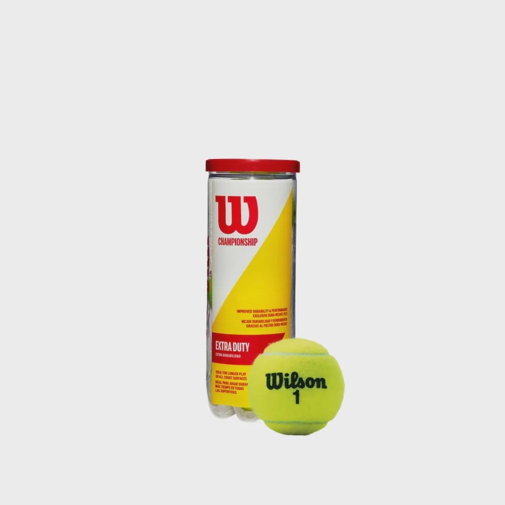 Bola De Tênis Wilson Championship Extra Duty Tubo C/ 3 Bolas