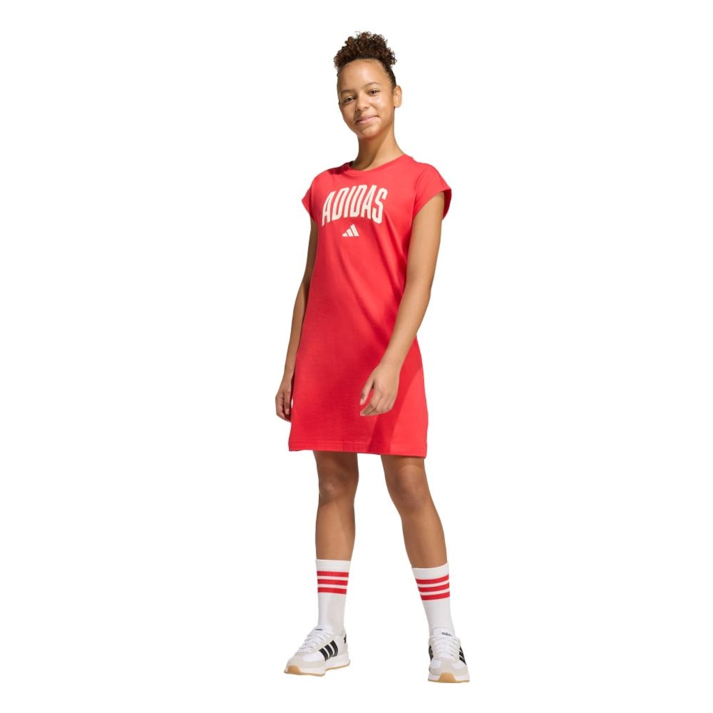 Vestido Infantil Adidas Seasonals Collegiate Typography