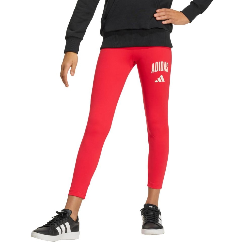 Calça Legging Adidas Seasonals Collegiate Typography Infantil