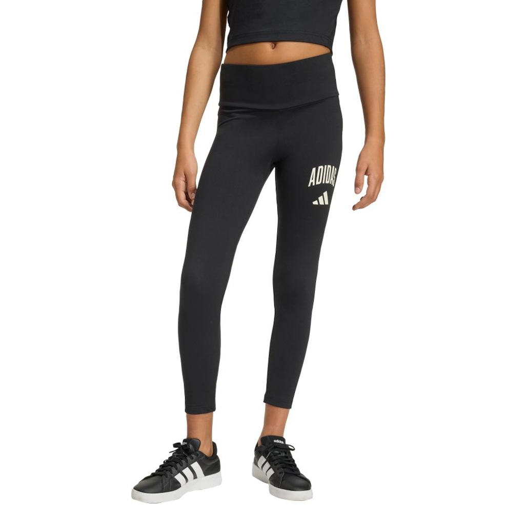 Calça Legging Adidas Seasonals Collegiate Typography Infantil
