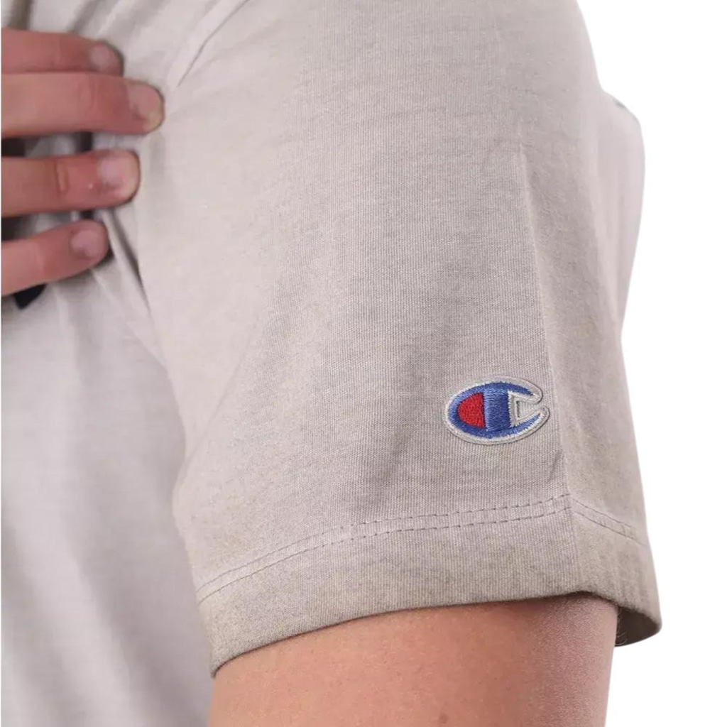 Imagem 3 do produto Camiseta Champion Stone Script Dark Khaki Masculina