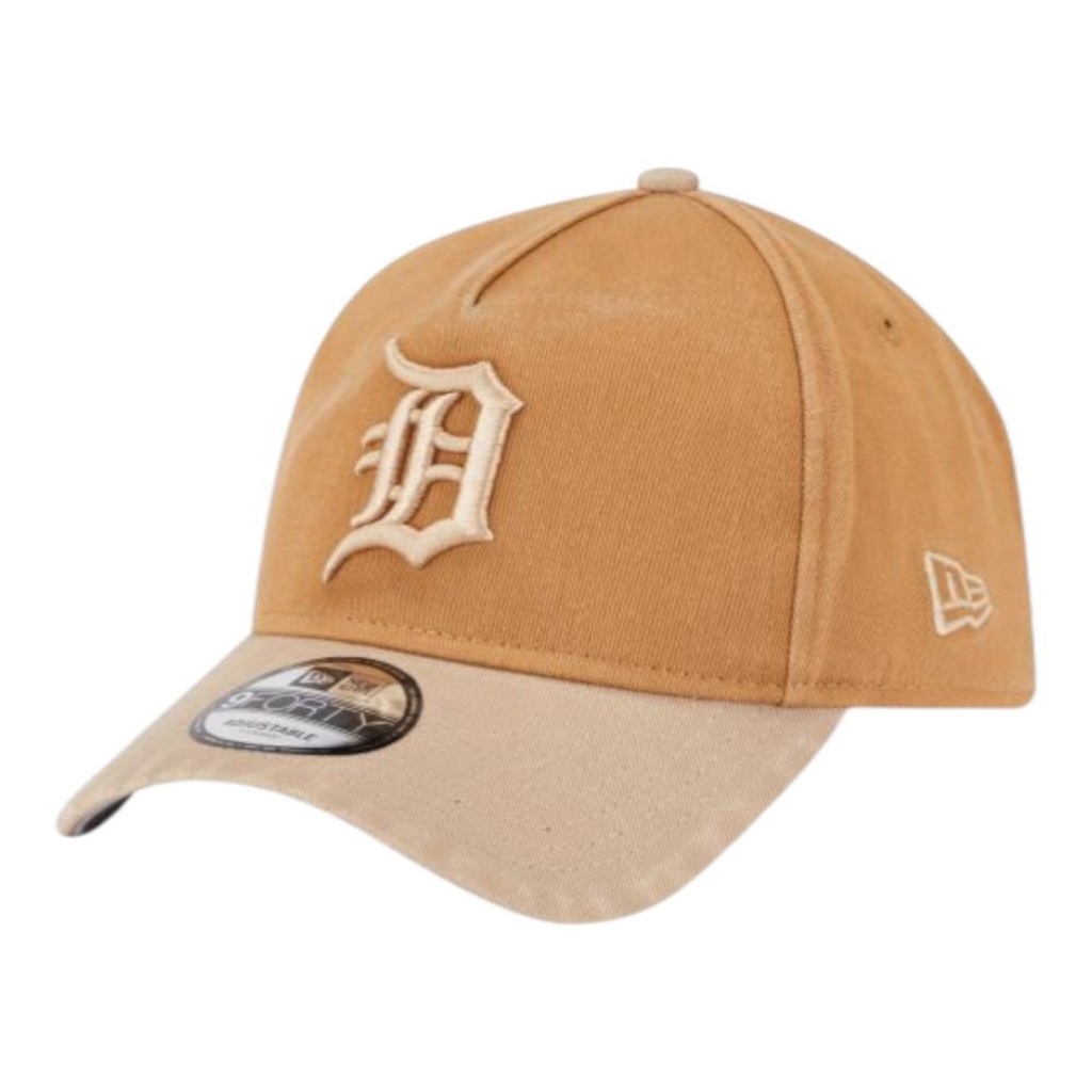 Boné Masculino New Era 940 A-Frame Detroit Tigers Washed Earthtones Aba Curva