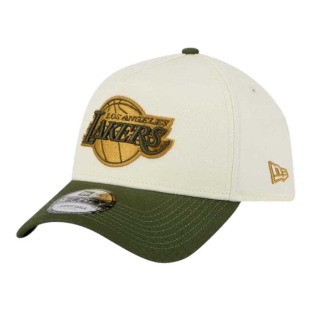 Boné Masculino New Era 940A-Frame Metallic Los Angeles Lakers Aba Curva