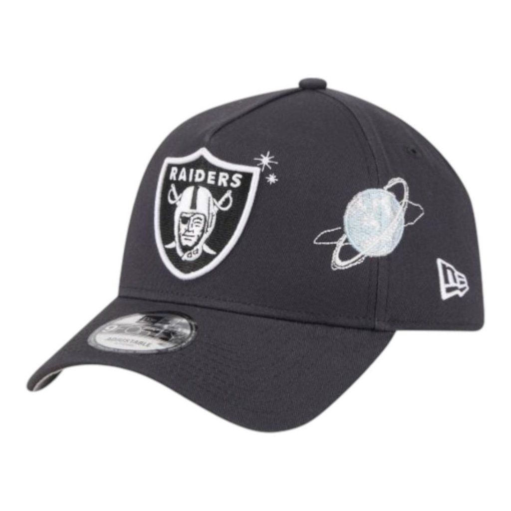 Boné Masculino New Era 940A-Frame Planets Las Vegas Raiders Aba Curva