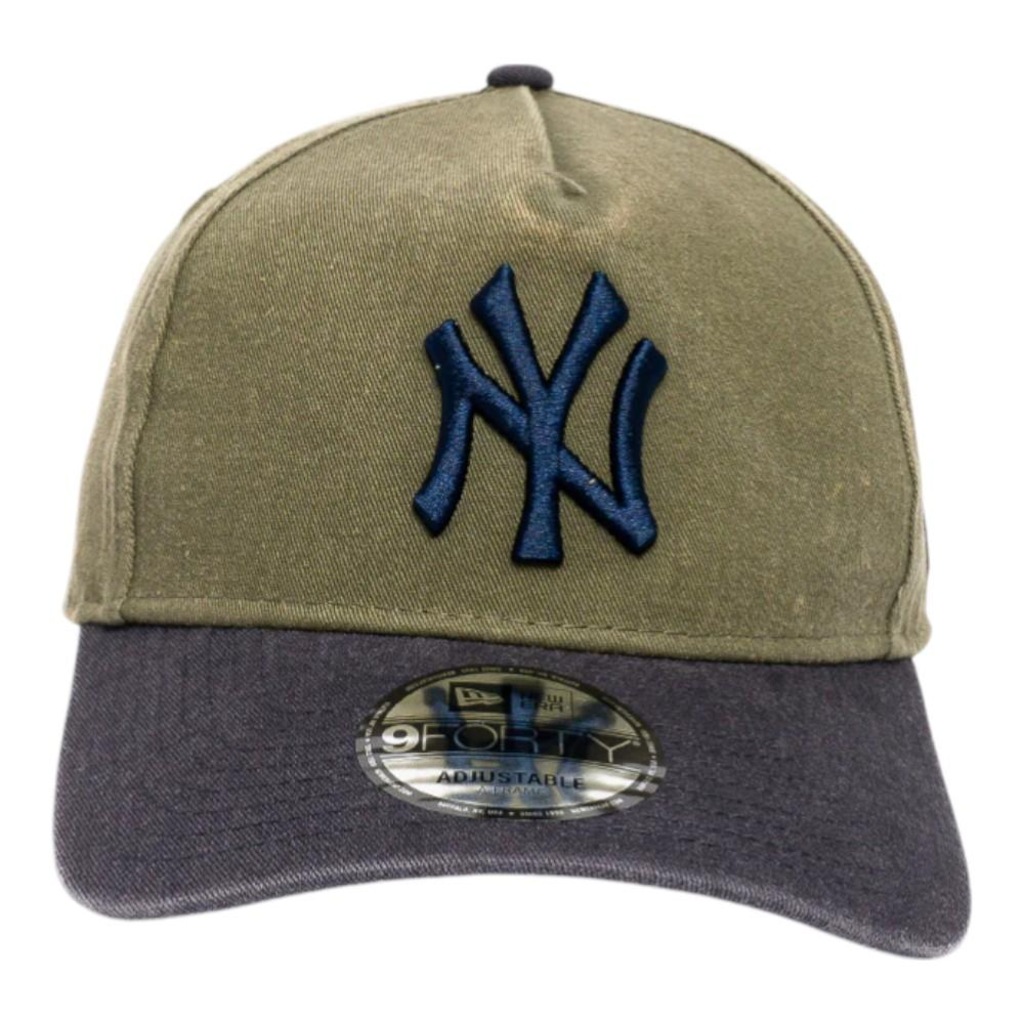 Boné Masculino New Era 940 A-Frame New York Yankees New Olive Aba Curva