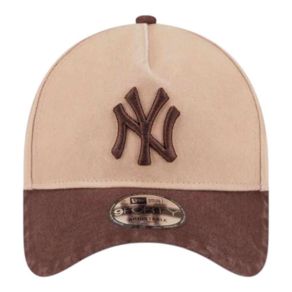 Boné Masculino New Era 940 A-Frame New York Yankees Shade Wash Aba Curva