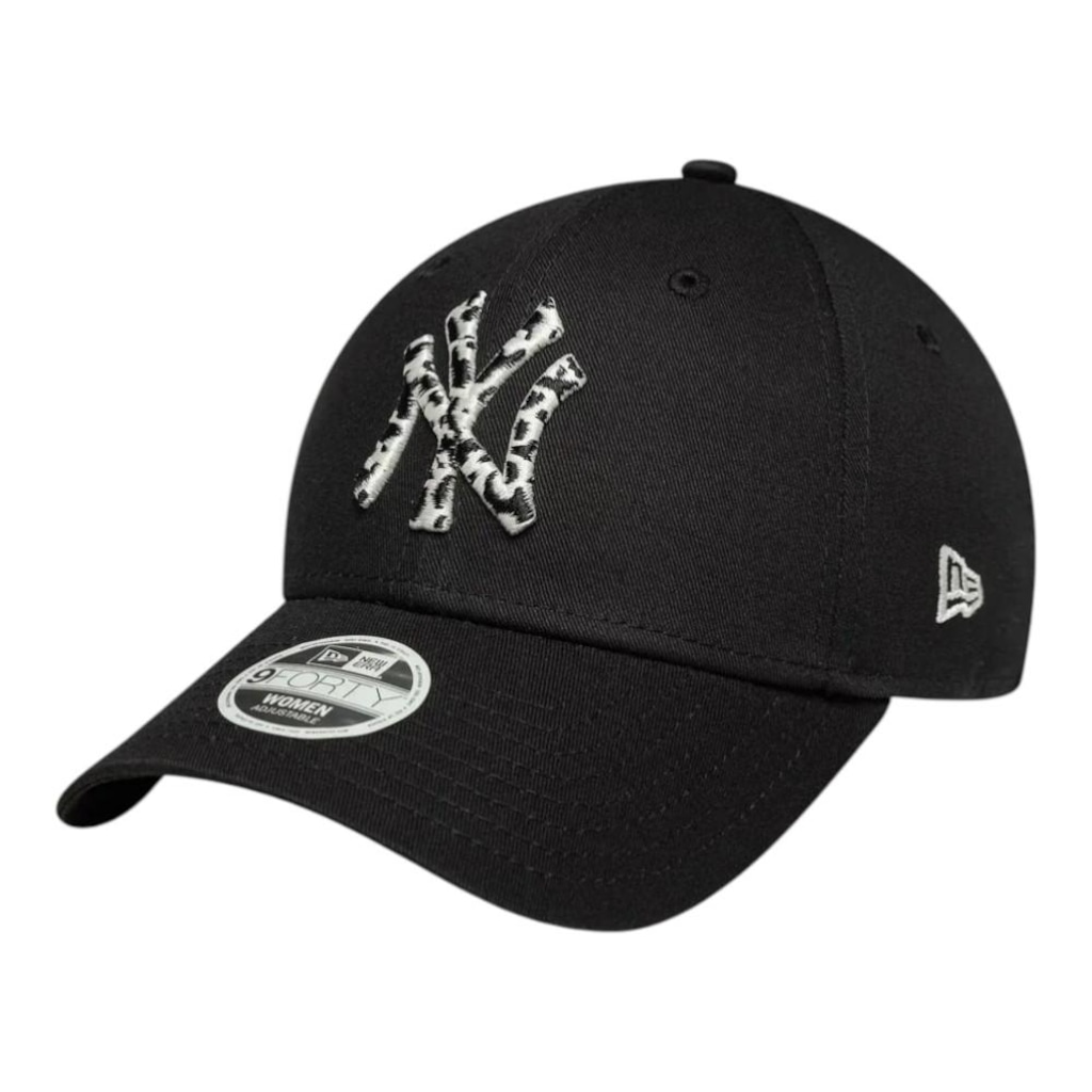 Boné Feminino New Era 940 New York Yankees Animal Infill Aba Curva