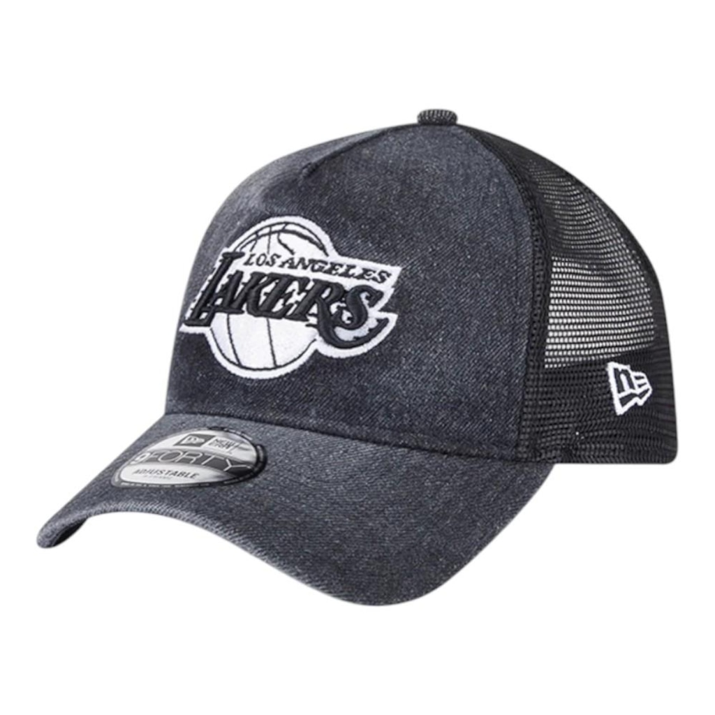 Imagem 3 do produto Boné Masculino New Era 940 A-Frame Los Angeles Lakers Trucker Aba Curva