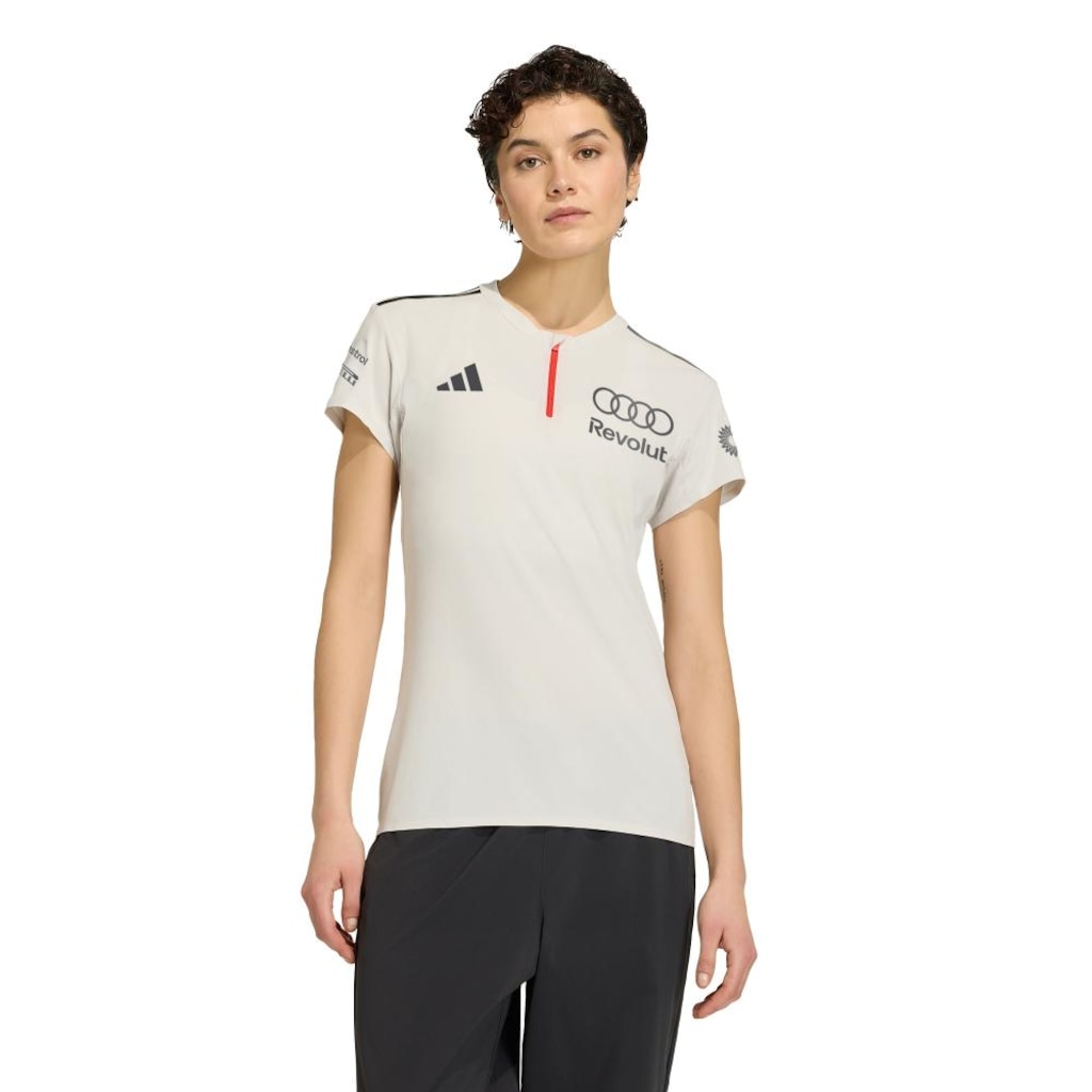 Camisa Polo adidas Audi Revolut F1 Team - Engenheiros e Marketing Feminina