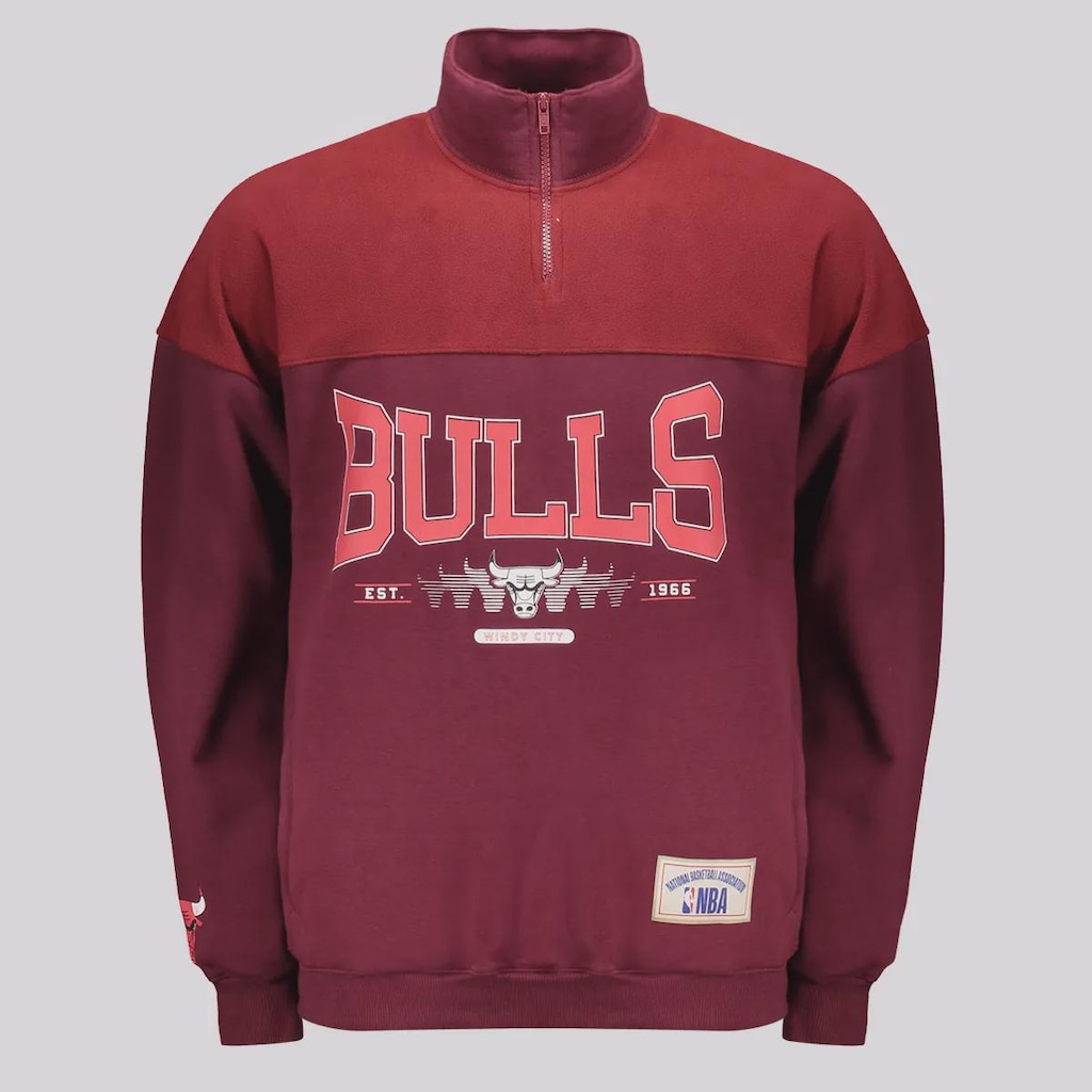 Blusão Moletom Unissex Chicago Bulls NBA