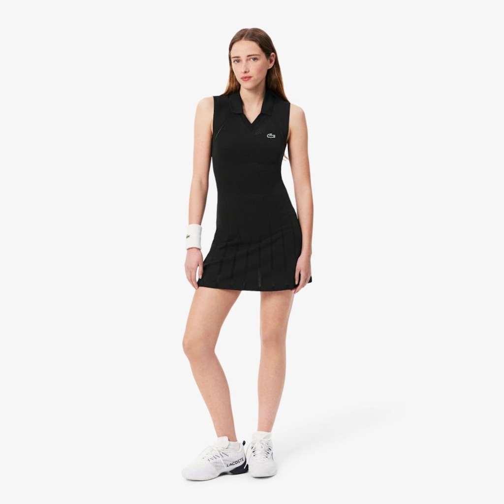 Vestido e Calções Elásticos de Tênis Lacoste Feminino