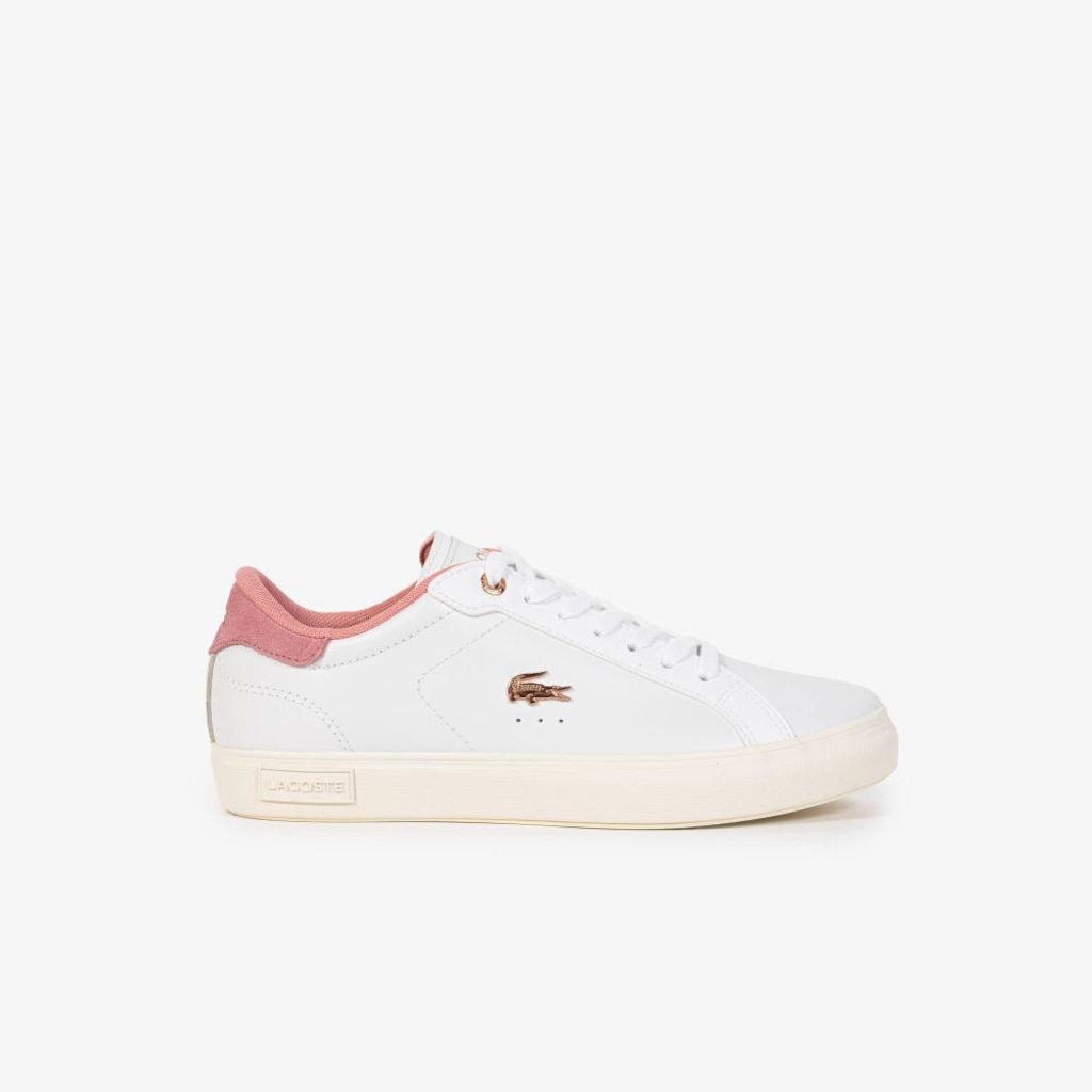 Tênis de couro PowerCourt Lacoste Feminino