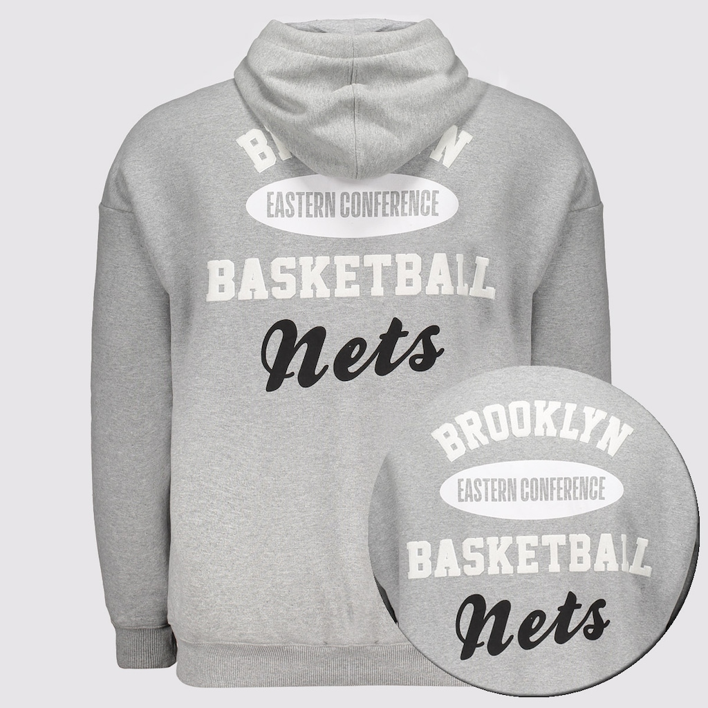 Imagem 3 do produto Moletom NBA Brooklyn Nets Logo Masculino