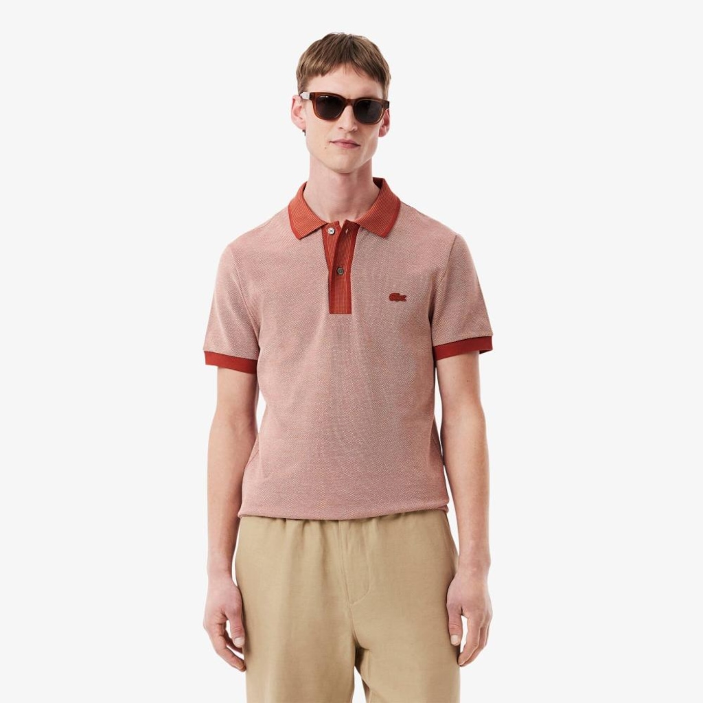 Camisa Polo Masculina Regular Fit Caviar Piqué Lacoste