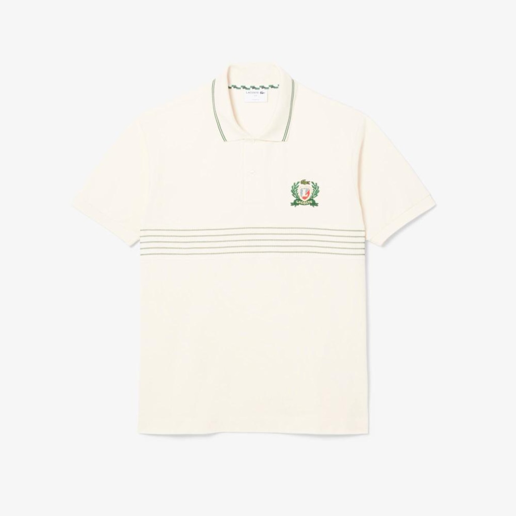 Camisa Polo Masculina L.12.12 Embroidered Shield, ajuste clássico Lacoste
