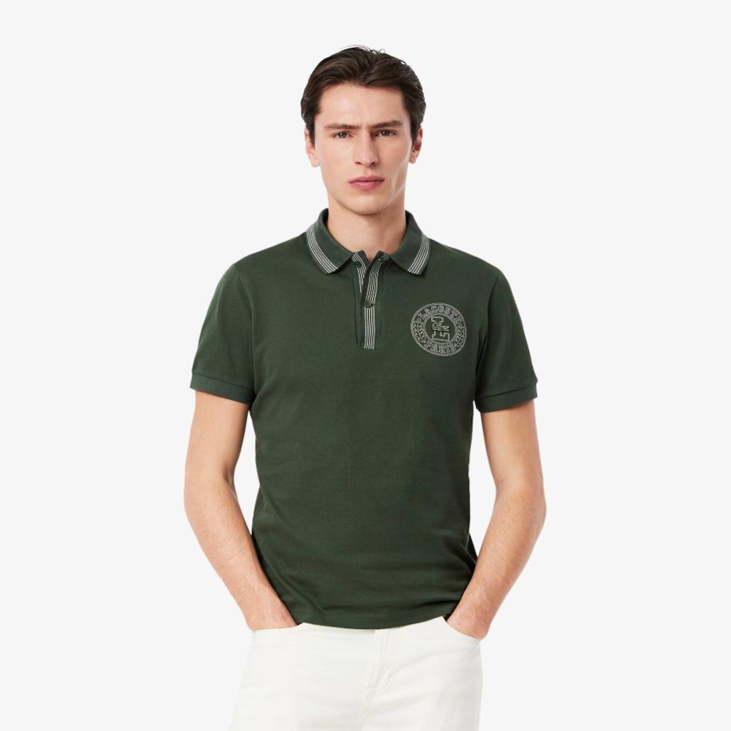 Camisa Polo Masculina L.12.12 Badge Print Ajuste regular Lacoste