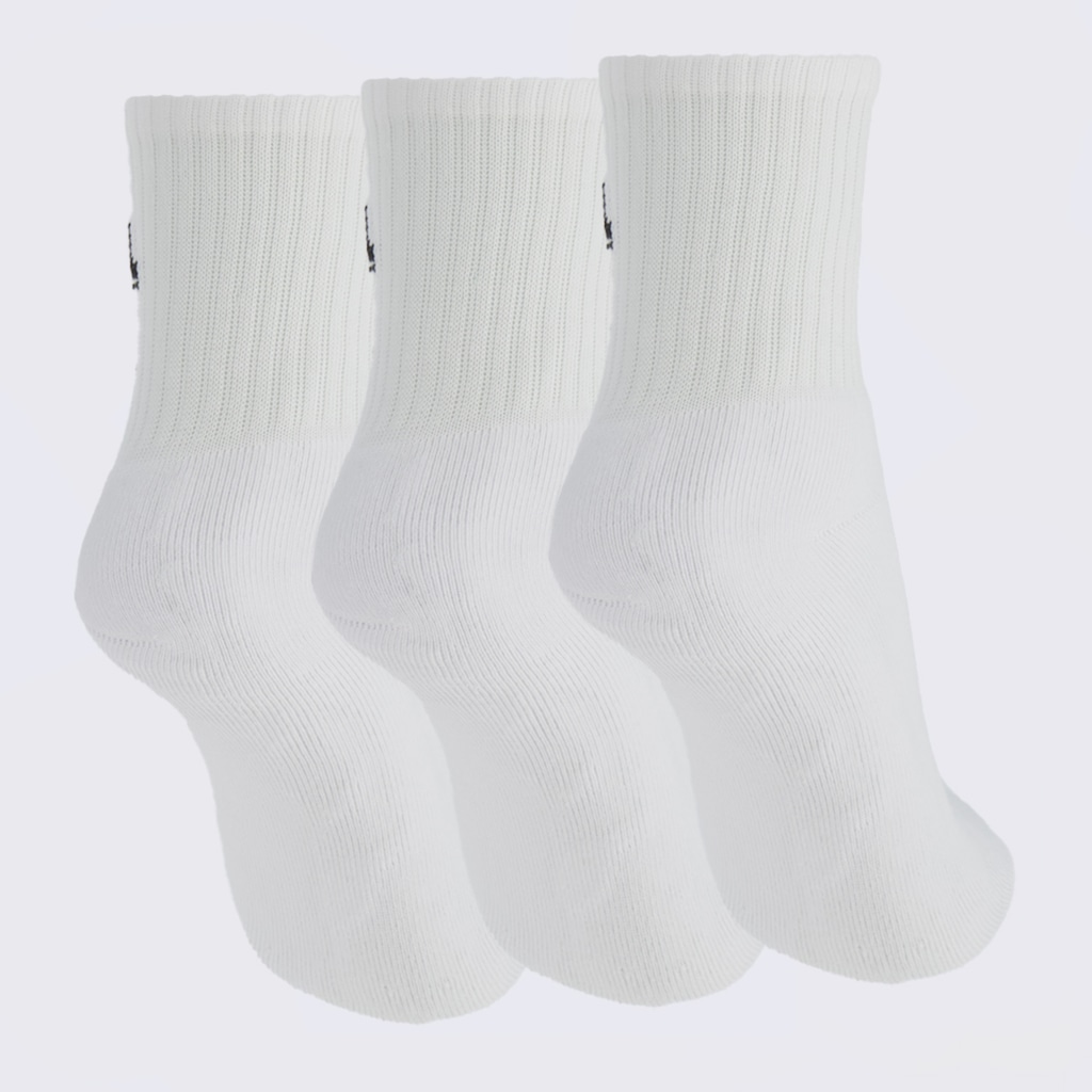 Imagem 2 do produto Kit Meia Lupo AM Sport Cano Médio Basic 3 Pares