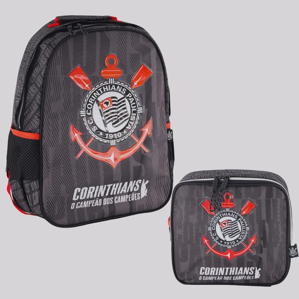 Kit Infantil Mochila e Lancheira Corinthians FutFanatics
