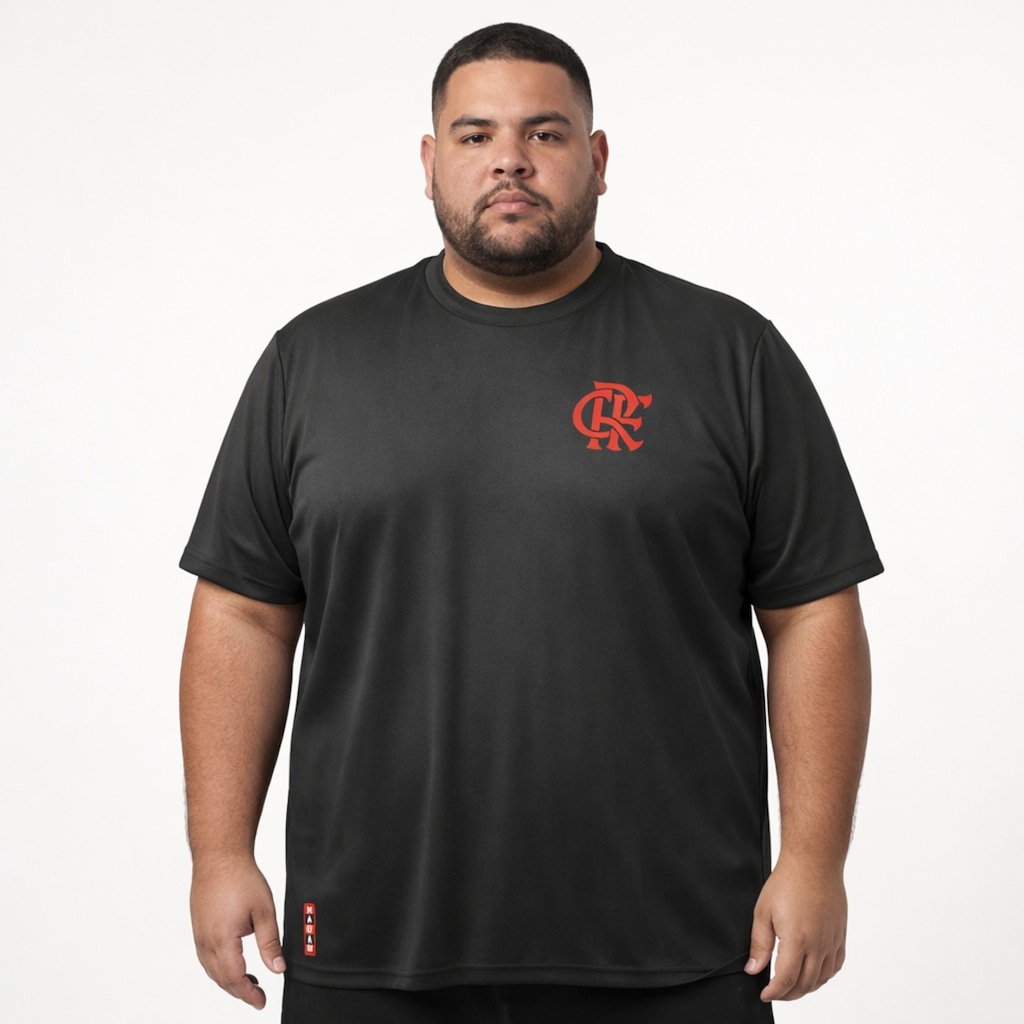 Camisa do Flamengo Nação Dark Plus Size - Masculina