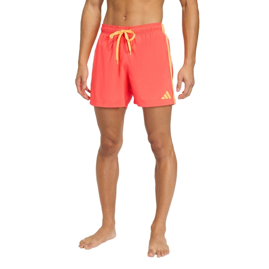 Short de natação adidas Três Listras 5 polegadas Masculino